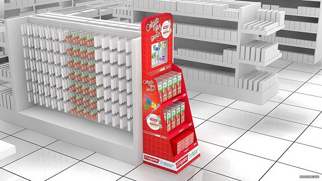 商超陳列藝術 16組AUGUSTO堆頭與展架產品陳列效果圖解析